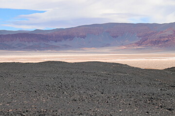 incredible volcanic and desert landscape of the Argentine Puna