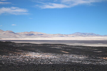 incredible volcanic and desert landscape of the Argentine Puna
