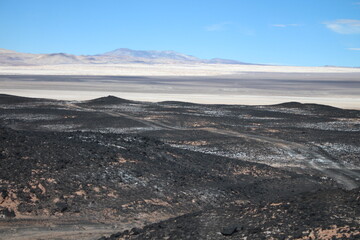 incredible volcanic and desert landscape of the Argentine Puna