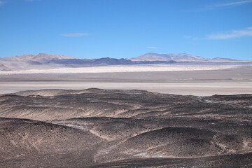 incredible volcanic and desert landscape of the Argentine Puna