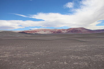 incredible volcanic and desert landscape of the Argentine Puna