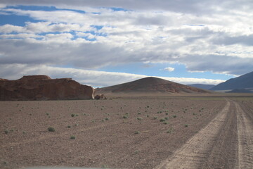 incredible volcanic and desert landscape of the Argentine Puna