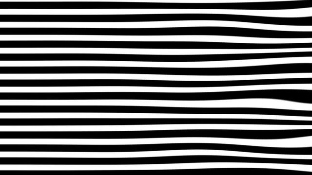 Moving wavy zebra lines (4K 3840x2160 30fps).