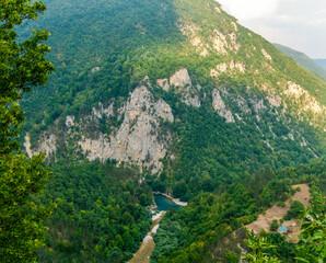 View from Đurđevića Tara Bridge