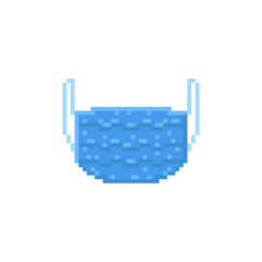 pixel blue medical mask