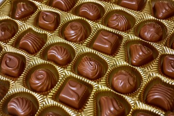 Open box of chocolate treets