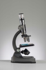 Microscope with grey background
