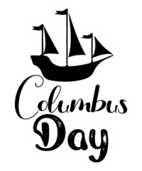 Happy Columbus day SVG design