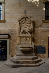 Obraz premium A old fountain in Valletta, Malta.
