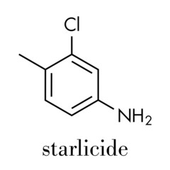 Starlicide avicide molecule (gull toxicant). Skeletal formula.