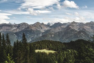 Fototapeta na wymiar Alpenpanorama Serfaus-Fiss-Ladis / Österreich