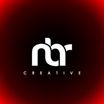 NBR Letter Initial Logo Design Template Vector Illustration