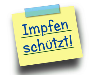 Impfen schützt!, Notiz