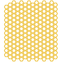 Honeycomb template transparent svg vector illustration