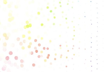 Light Multicolor vector backdrop with dots.