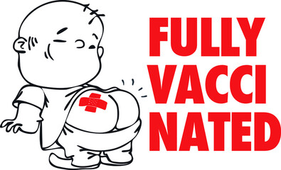 Funny vaccinated t-shirt design