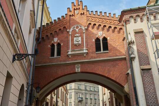 The medieval center of Krakow, Poland.