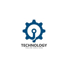 Vector Logo Technology concept illustration