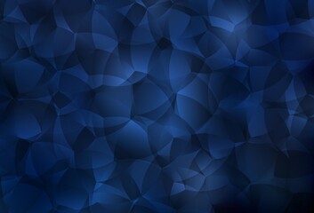 Obraz premium Dark BLUE vector texture with abstract forms.