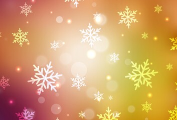 Light Red, Yellow vector texture in birthday style.