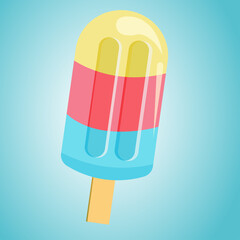 ice creams. Sweet summer delicacy sundaes,gelatos with different tasties, isolated ice-cream popsicle with different topping. Vector illustration for web,design, print.