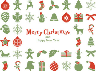 クリスマス　アイコンセット