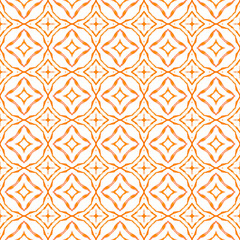 Striped hand drawn design. Orange ideal boho chic