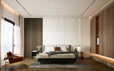 3d render of bedroom