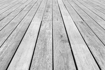 White wooden floor on the balcony outside the house pattern and background seamless
