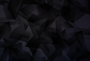 Dark Gray vector polygon abstract layout.