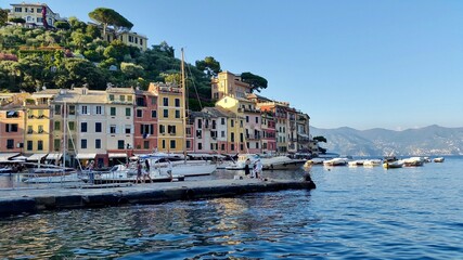 Obraz premium view of portofino in cinque terre la spezia, Italy 