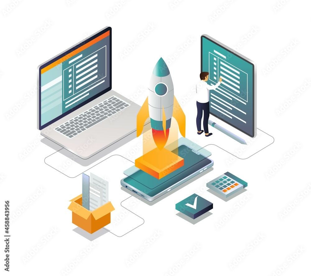 Poster creating and launching new products