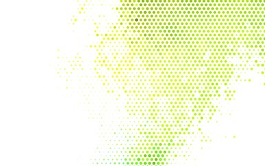 Light Green, Yellow vector Abstract illustration with colored bubbles in nature style.