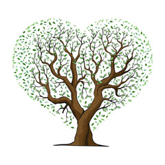Fototapeta na wymiar tree with heart