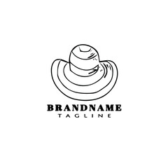 kentucky derby hats logo icon cartoon design template black isolated vector illustration