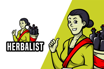 Herbalist - Mascot Logo Template