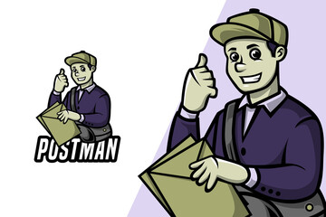 Postman - Mascot Logo Template