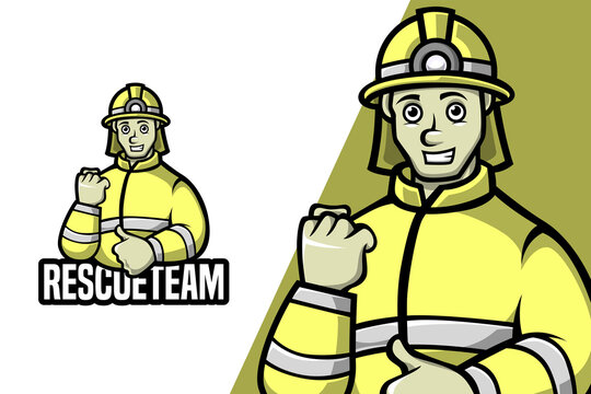 Rescue Team - Mascot Logo Template