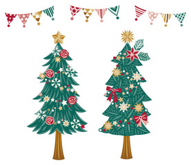 クリスマスツリー　ガーランド