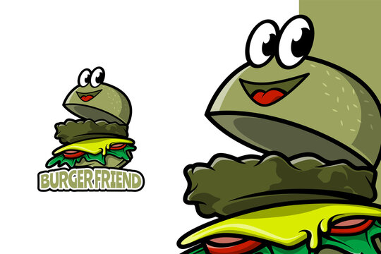 Burger Friend - Mascot Logo Template
