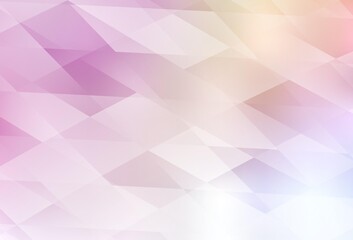 Light Pink, Yellow vector background with rectangles.