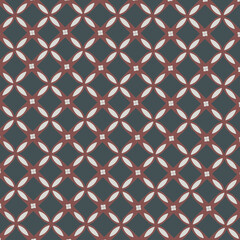 Nusantara Batik Motif Kawung Sen Lawasan, Unlike other kawung batiks which are made on a square shape, the sen lawasan motif uses a round pattern  © Mauris