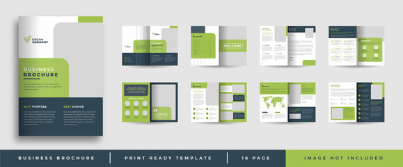 Company or business profile brochure template layout design