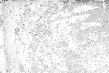 Weathered damaged paint black and white texture