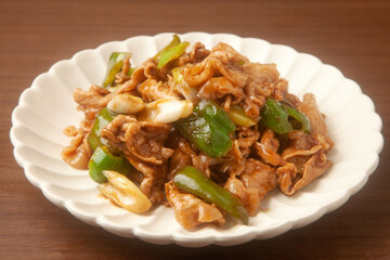 豚肉の黒酢炒め