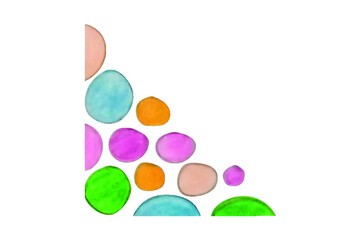 Colorful  Bubble ornament border