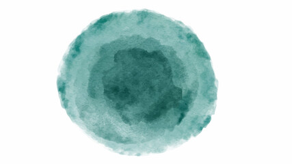 Green watercolor background for your design, watercolor background concept, vector.