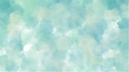 Green watercolor background for your design, watercolor background concept, vector.