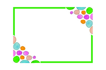 Colorful  Bubble ornament border