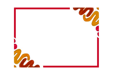 colorful ornament border